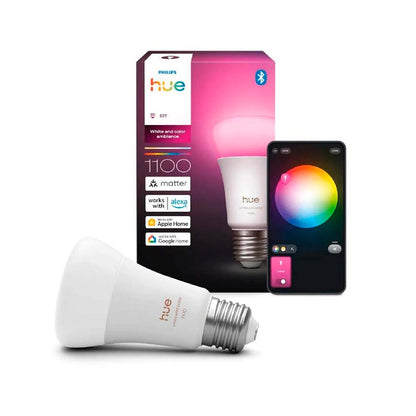 Ampolleta Led Inteligente Philips Hue E27 A60 8,1W