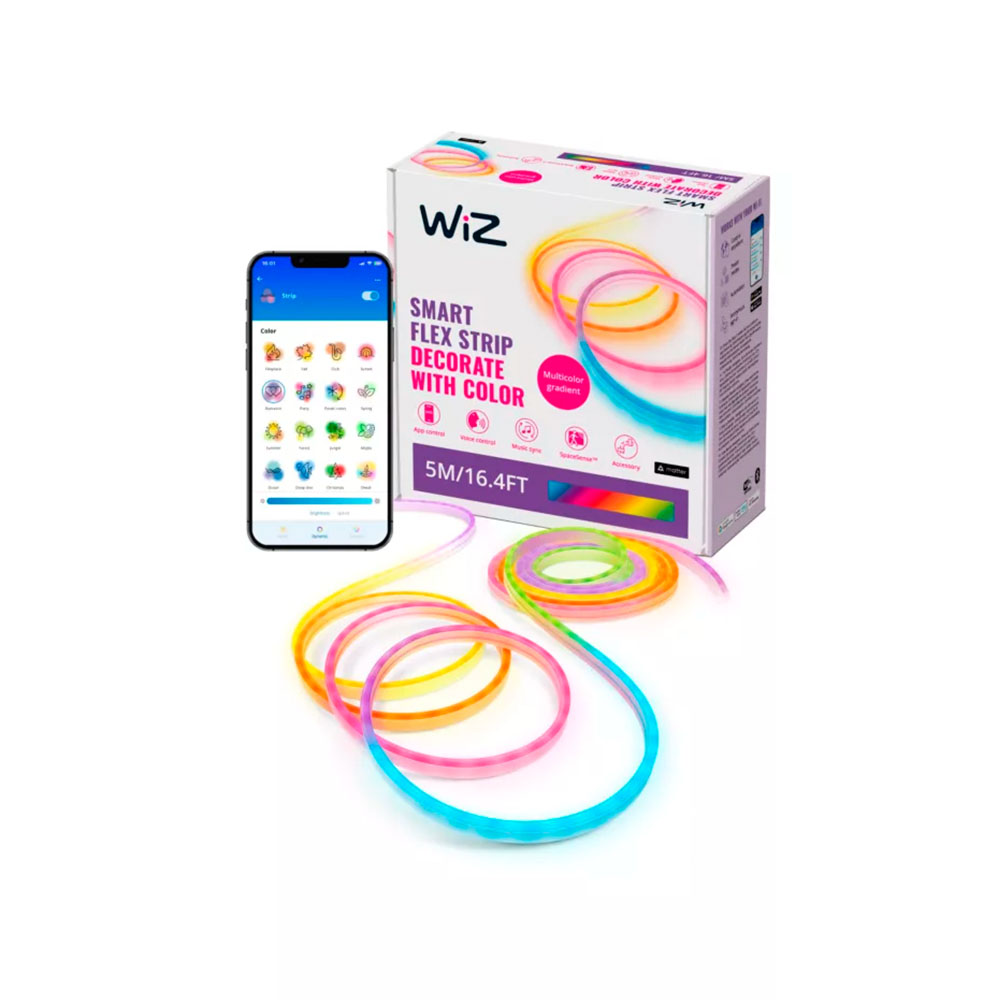 Tira de Neón Flexible Wiz RGBIC de 5 Mts