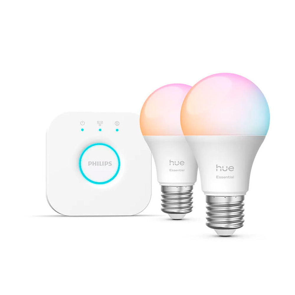 Kit Essential 2 Ampolletas E27 y Bridge Philips Hue