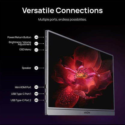 Monitor Portátil A1 Pro Arzopa 15,6” IPS 1080P FHD