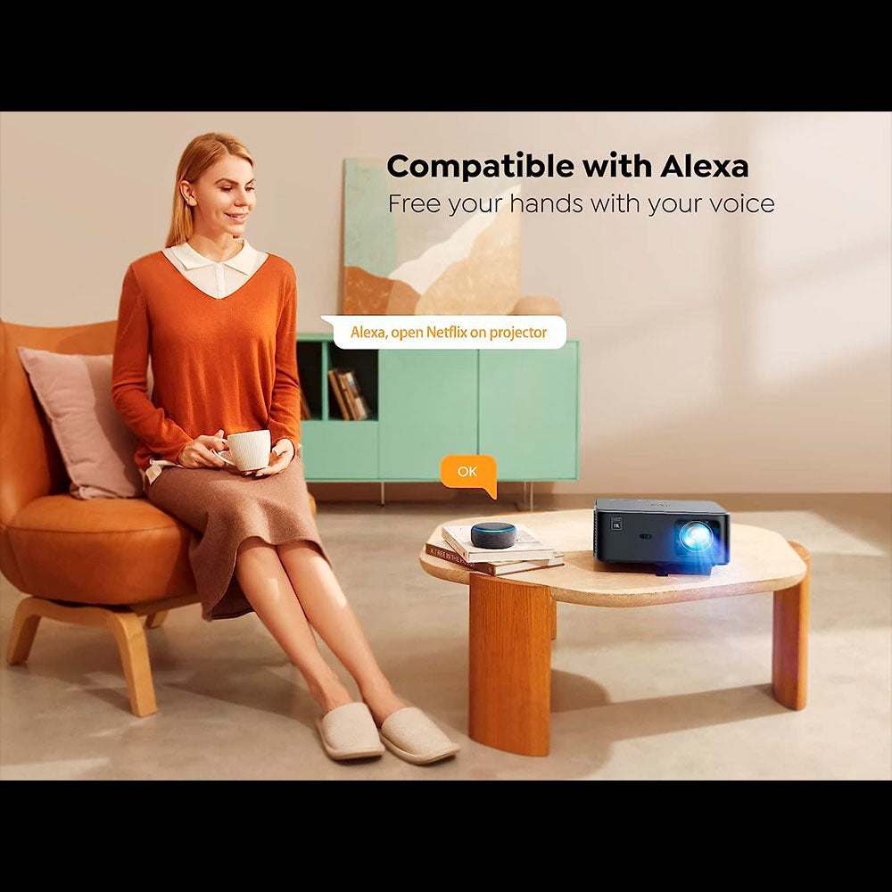 Proyector Smart K2s Yaber WiFi y Bluetooth 1080p Open Box