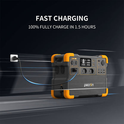 Estación de Energía Portátil Pecron E2400LFP de 2048Wh