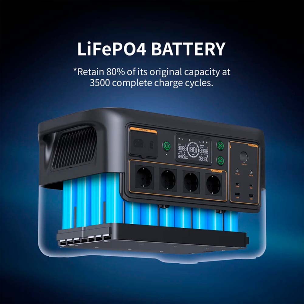 Estación de Energía Portátil Pecron F3000LFP de 3072Wh