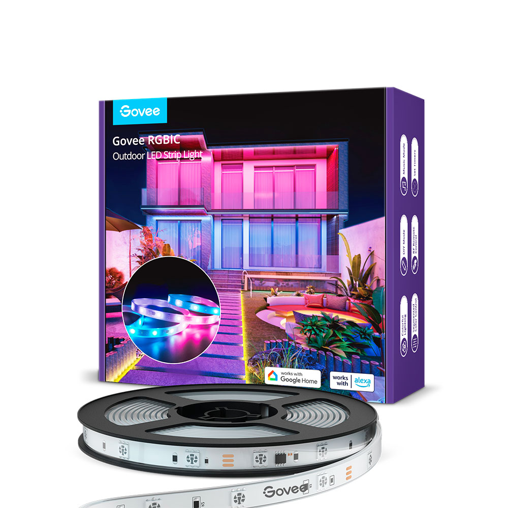 Luces LED WiFi Outdoor RGBIC 10 mts – Govee