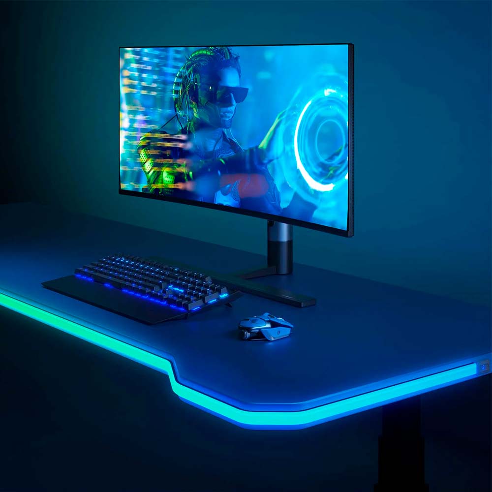 ESCRITORIO GAMER CON LED RGB