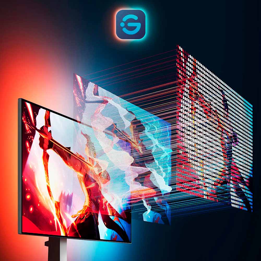 Tira LED Gaming G1 Govee para Pantallas 27-34" Open Box