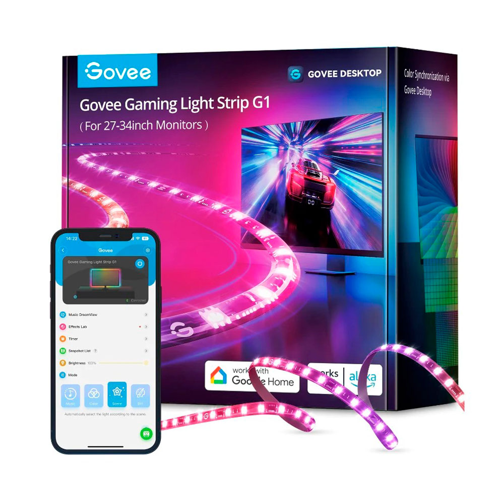 Tira LED Gaming G1 Govee para Pantallas 27-34" Open Box
