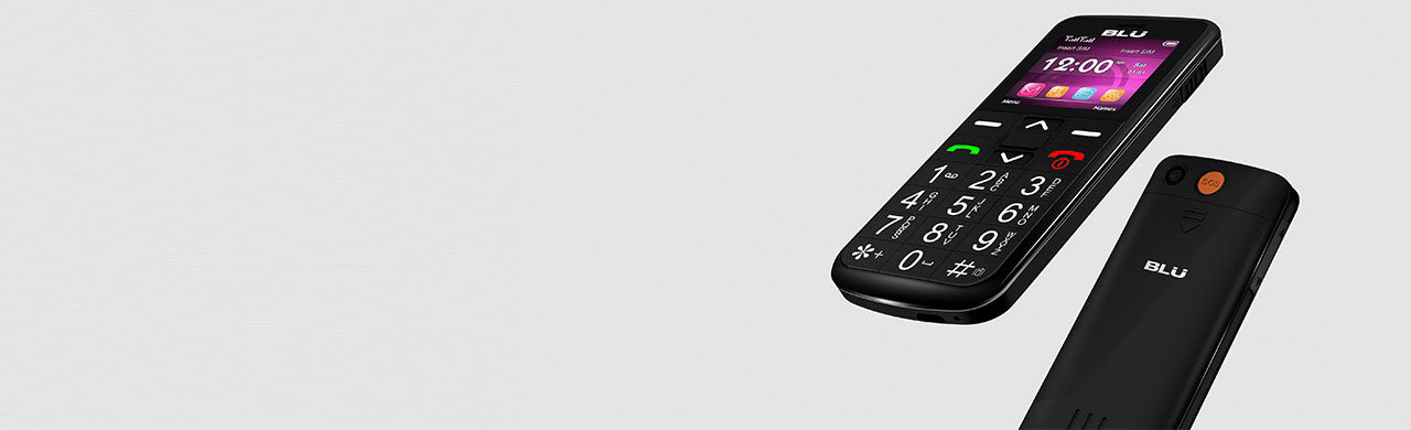 Blu Joy Negro Teléfono Dual Sim Libre para Personas Mayores