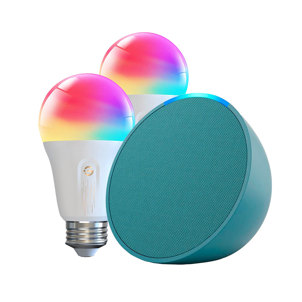 Kit Amazon Echo POP + 2x Ampolleta Smart RGBWW Govee