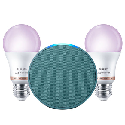 Kit Amazon Echo POP + 2x Ampolletas Philips Smart 60W E27