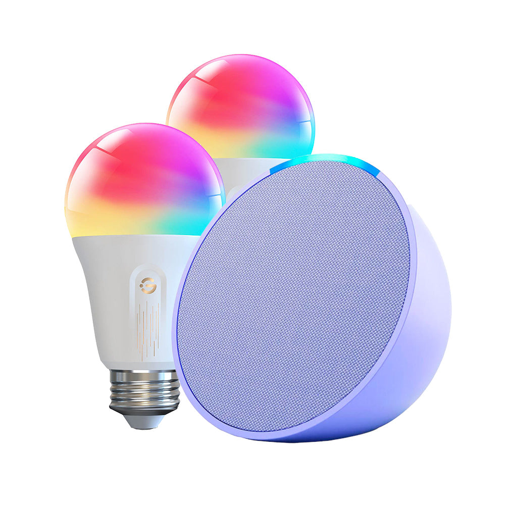 Kit Amazon Echo POP + 2x Ampolleta Smart RGBWW Govee