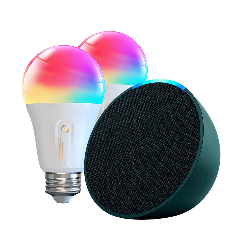 Kit Amazon Echo POP + 2x Ampolleta Smart RGBWW Govee