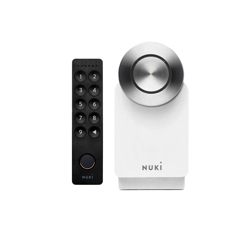 Kit Cerradura Smart Lock 3.0 Pro Blanca + Teclado Keypad 2.0 Nuki