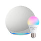 Kit Amazon Echo Dot 5 Gen + Ampolleta Shelly Duo RGBW E27