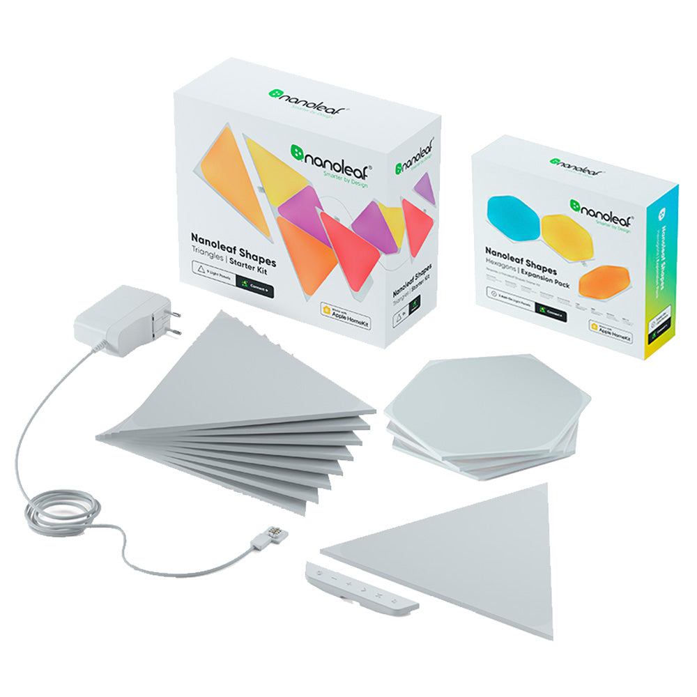 Kit Nanoleaf Shapes Triangular 9 + Hexagonal 3