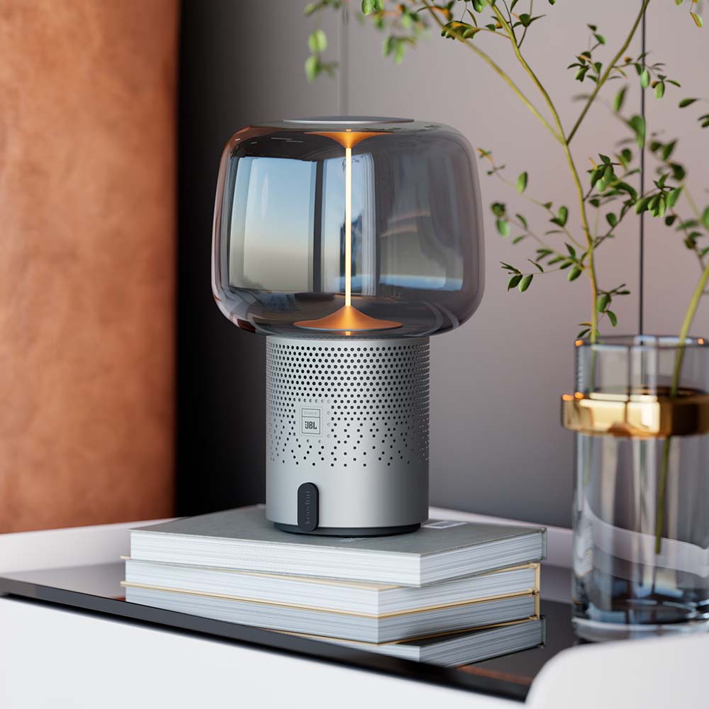 Lámpara Serena Play con Parlante JBL Kooduu Frosted Silver - imagen 5
