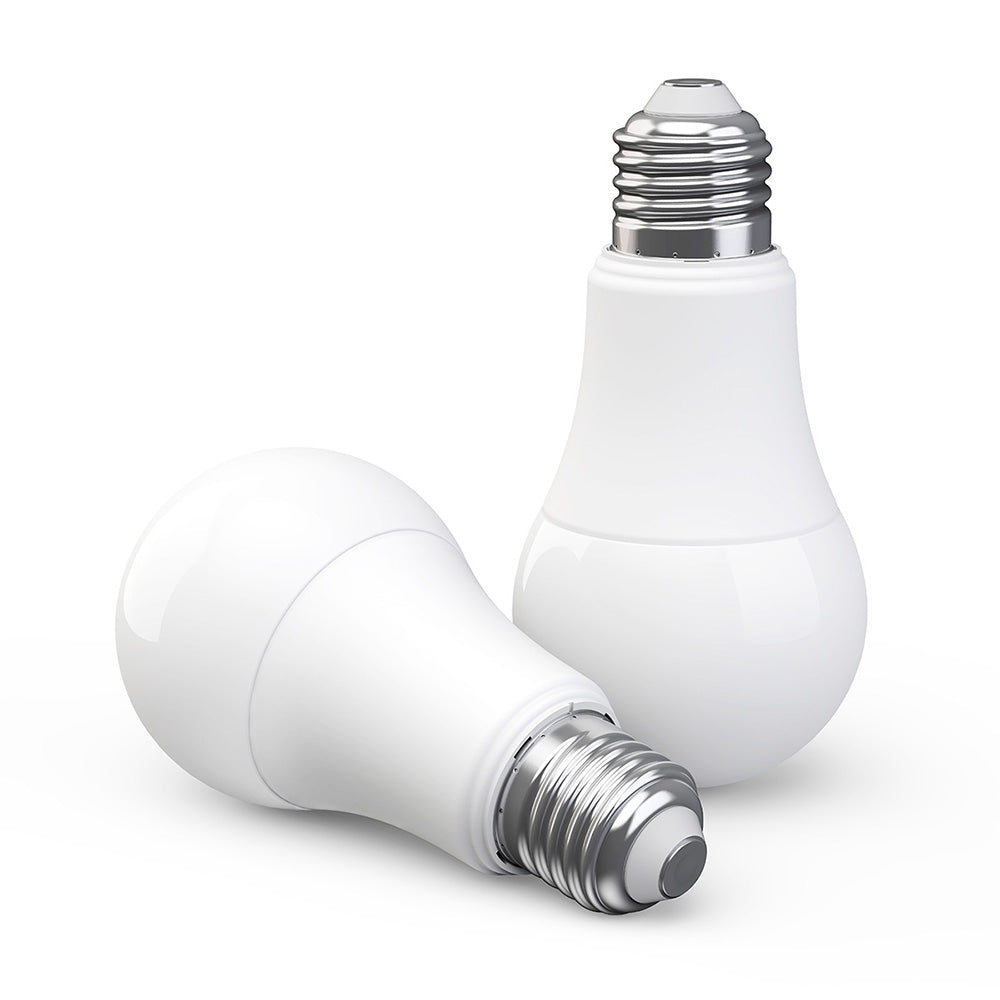 Kit 2x Ampolleta Led E27 9W + Interruptor Doble Zigbee Aqara