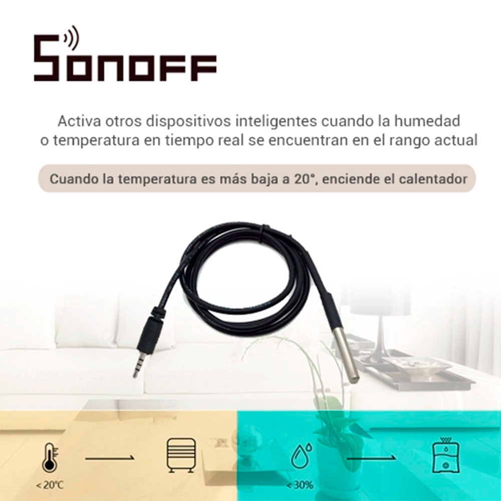 Sensor de Temperatura Impermeable SONOFF DS18B20