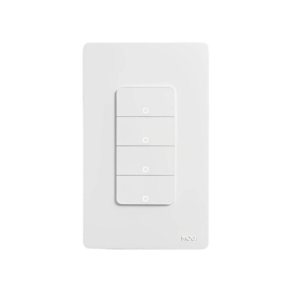 Interruptor de Pared Smart WiFi 4 Canales Matter Moes - imagen 1