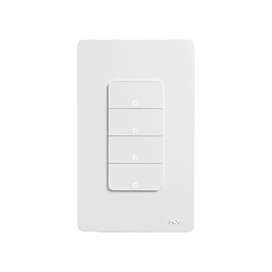 Interruptor de Pared Smart WiFi 4 Canales Matter Moes - imagen 1