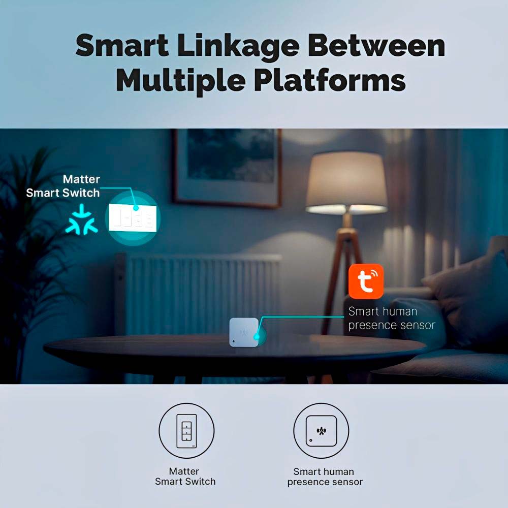 Interruptor de Pared Smart WiFi 4 Canales Matter Moes - imagen 3
