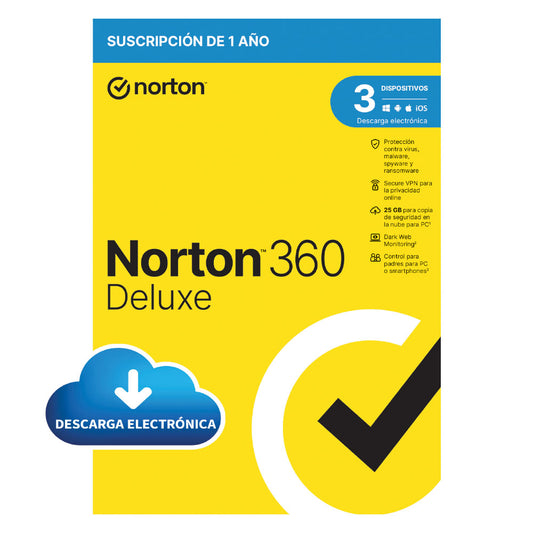 Norton 360 Deluxe Digital - 3 Dispositivos