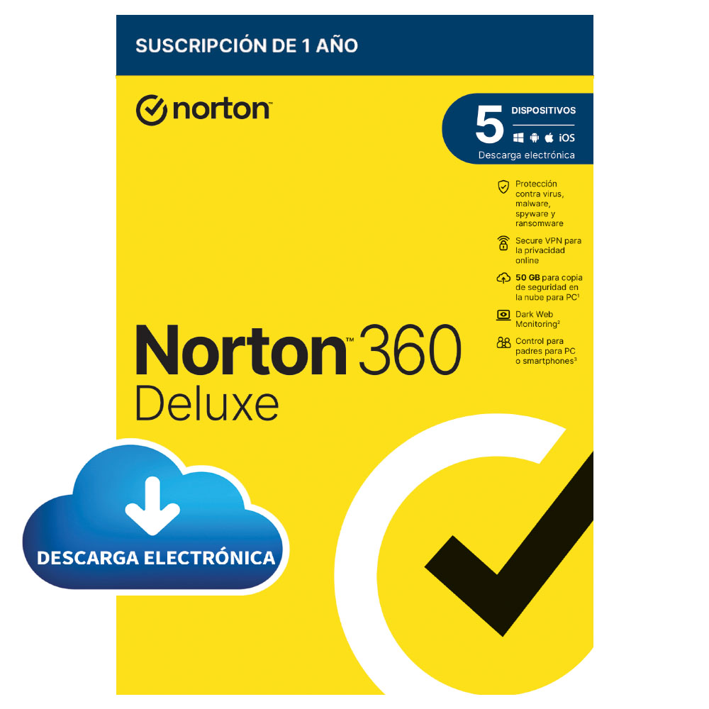 Norton 360 Deluxe Digital - 5 Dispositivos