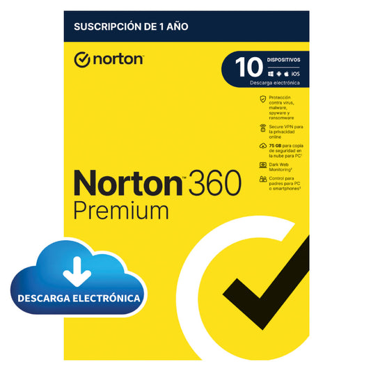 Norton 360 Premium Digital - 10 Dispositivos