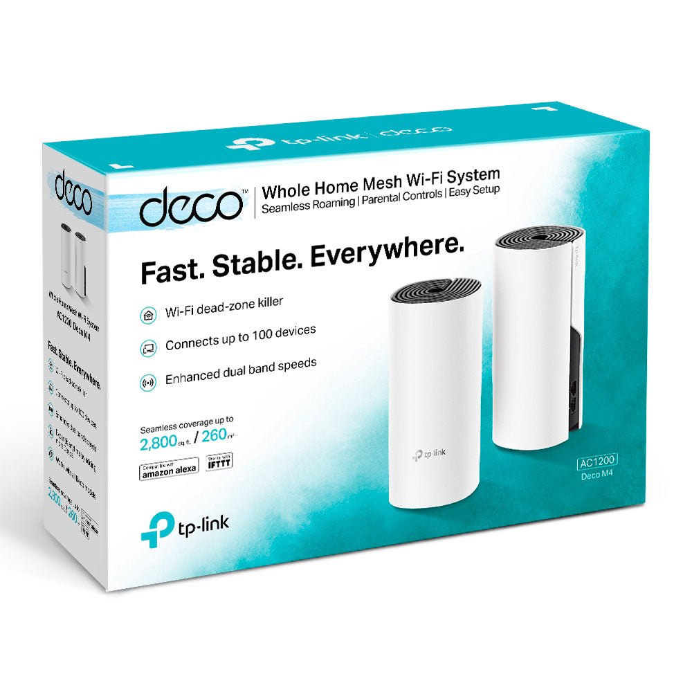 WiFi Mesh para el Hogar Deco M4 AC1200 (2 Nodos) TP-Link