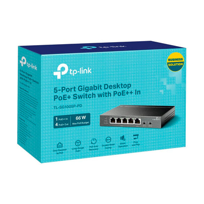 Switch Gigabit PoE TP-Link TL-SG1005P-PD de 5 Puertos
