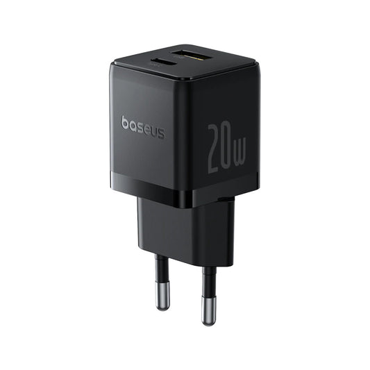 Cargador Rápido Baseus Palm Cluster USB y Tipo C 20W - Negro
