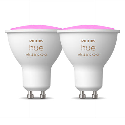 Pack Ampolleta Led Inteligente Philips Hue Gu10 4.3w 400lm Rgb