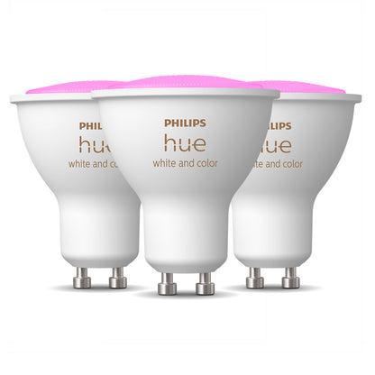 Pack Ampolleta Led Inteligente Philips Hue Gu10 4.3w 400lm Rgb