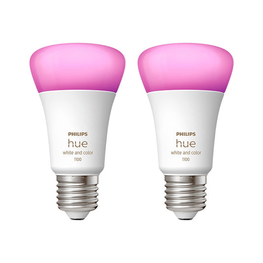 Pack Ampolleta Led Philips Hue E27 1.100lm, Rgb, Bt, Wifi, 9 Watt