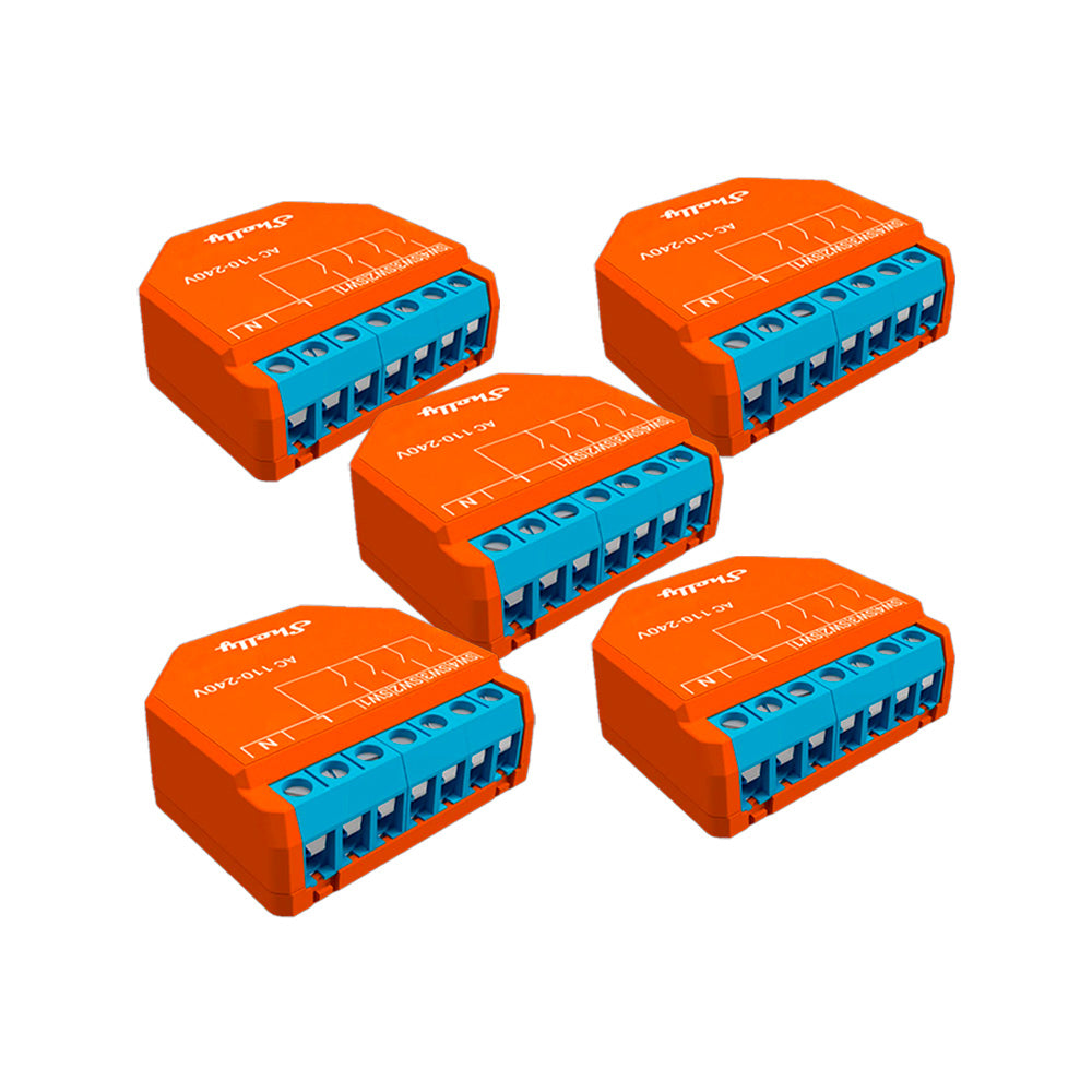 Pack 5x Shelly Plus I4 Wi-Fi Controller 4 Switch