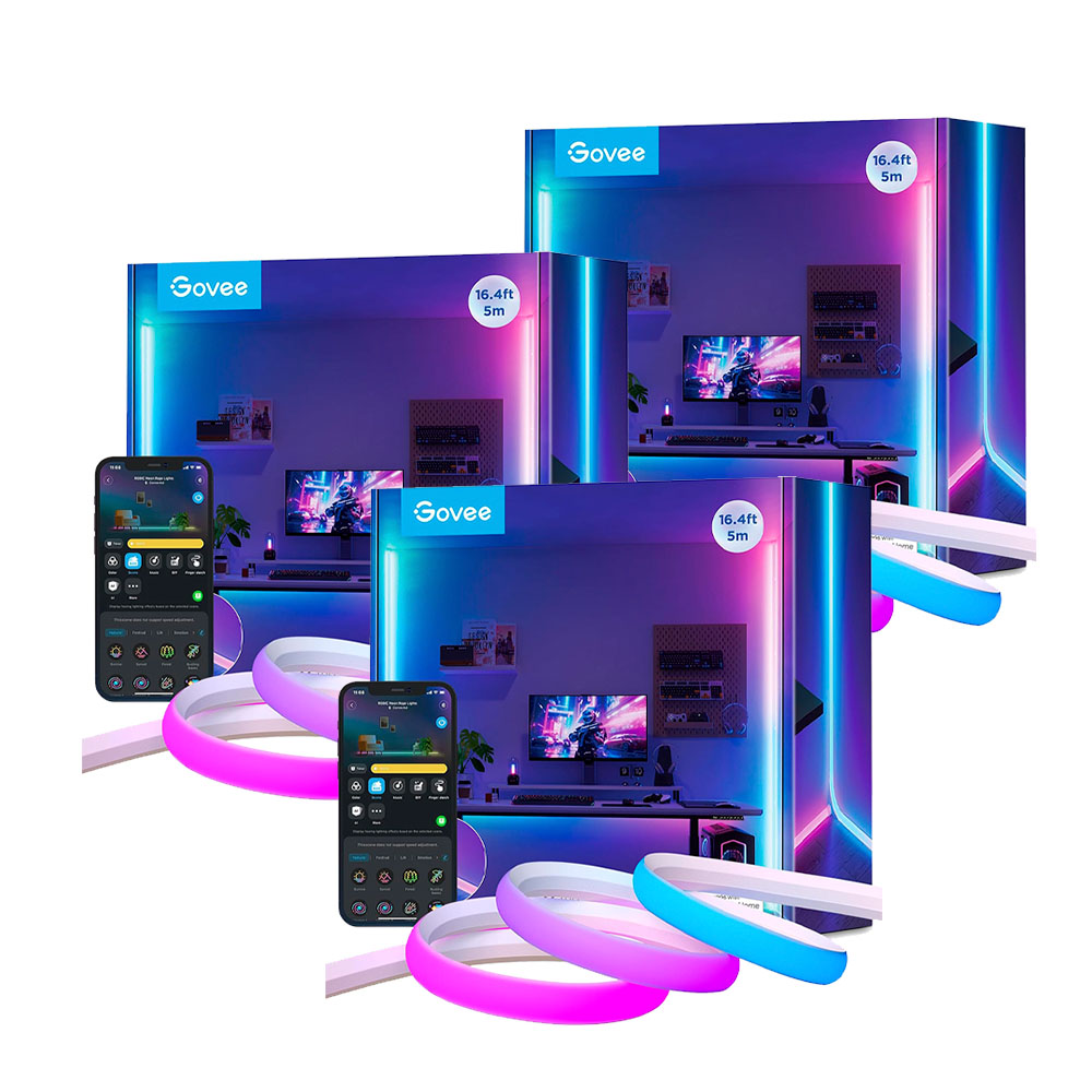 Pack Tira Neón 5M para Pared Govee