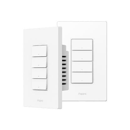 Pack Interruptor de Luz H2 US 4 Botones y 3 Canales Aqara