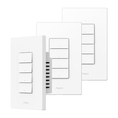 Pack Interruptor de Luz H2 US 4 Botones y 3 Canales Aqara