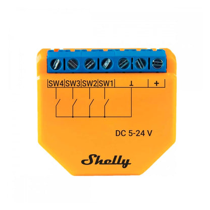 Shelly Plus i4 Wi-Fi Controller 4 Switch - DC