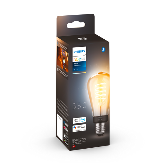 PHILIPS Ampolleta LED Philips Hue E27 1.100lm, RGB, BT, WiFi, 9 Watts