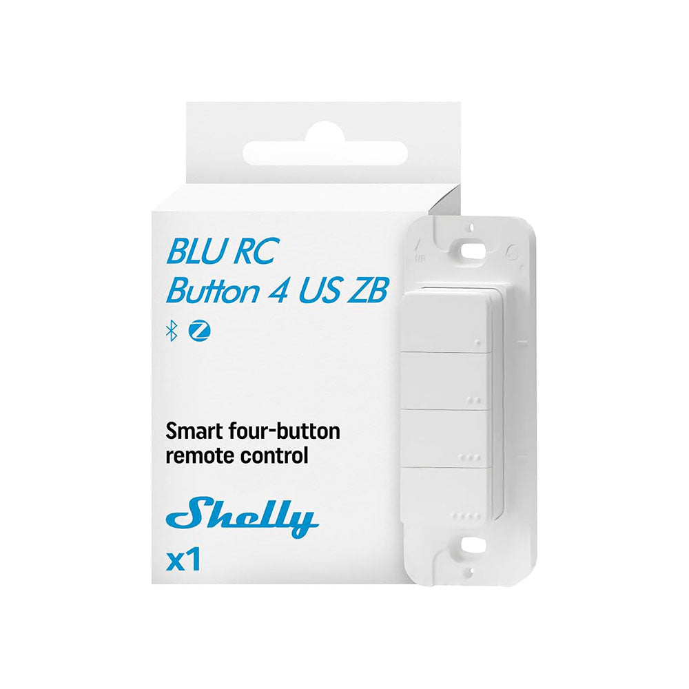 Control Bluetooth y ZB Inteligente Shelly BLU RC Button 4