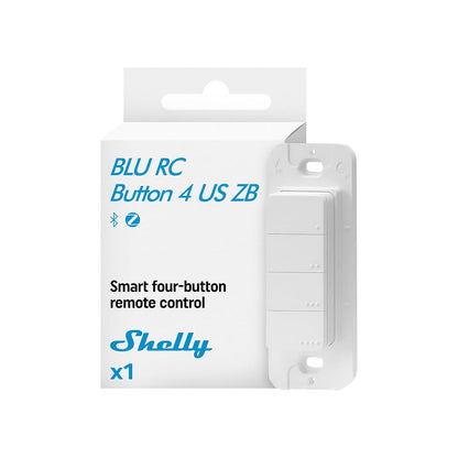 Control Bluetooth y ZB Inteligente Shelly BLU RC Button 4