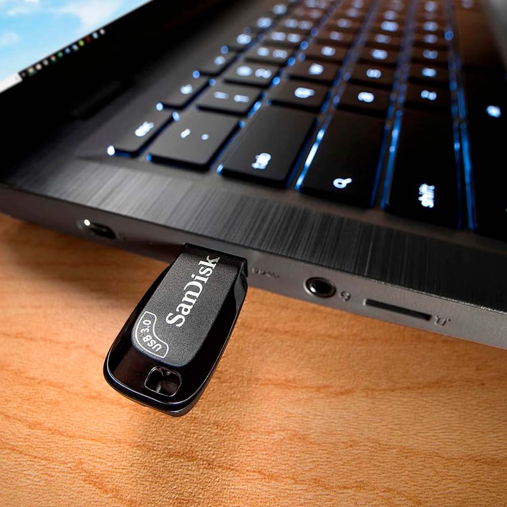 Pendrive Sandisk Ultra Shift USB 3.2 de 256GB