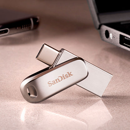 Pendrive SanDisk Ultra Dual Drive Luxe USB C de 128GB