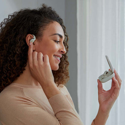 Audífonos Bluetooth Shokz OpenFit Beige Open Box