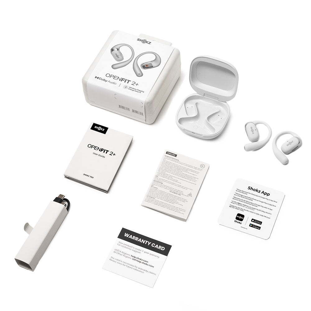 Audífonos Bluetooth Shokz OpenFit 2 Plus - Silver