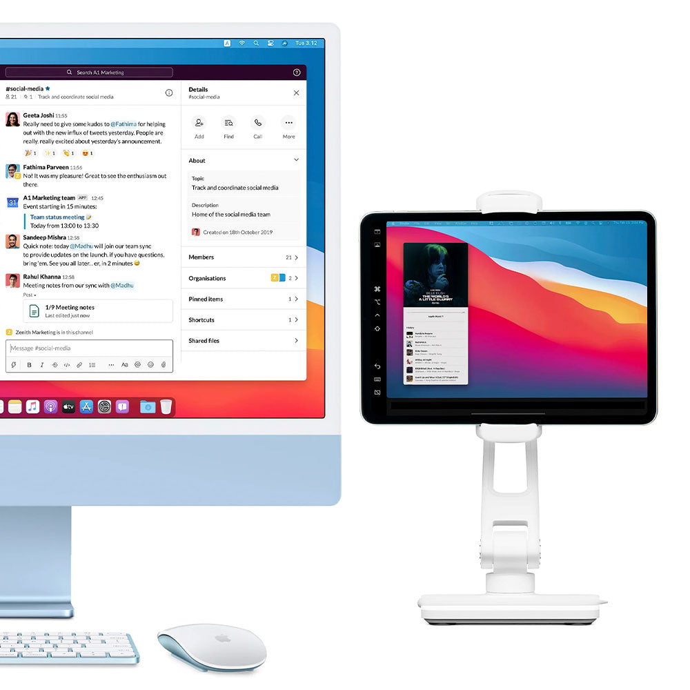 Soporte HoverBar Duo 2Gen para iPad Twelve South - Blanco