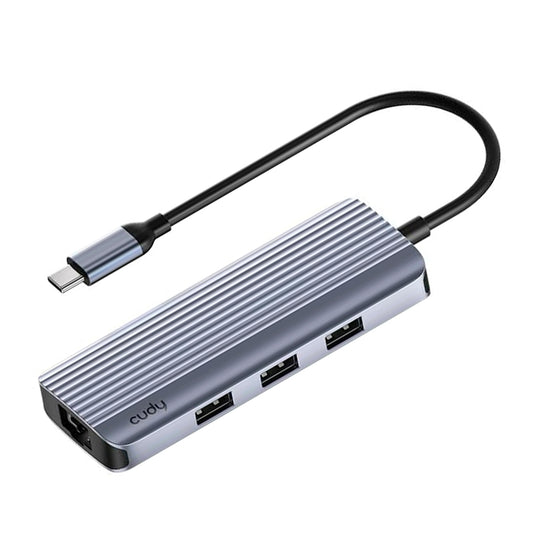 Hub USB-C 6 en 1 adaptador multipuerto Cudy