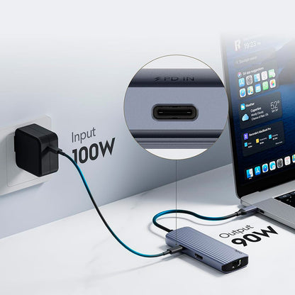 Hub USB-C 6 en 1 adaptador multipuerto Cudy