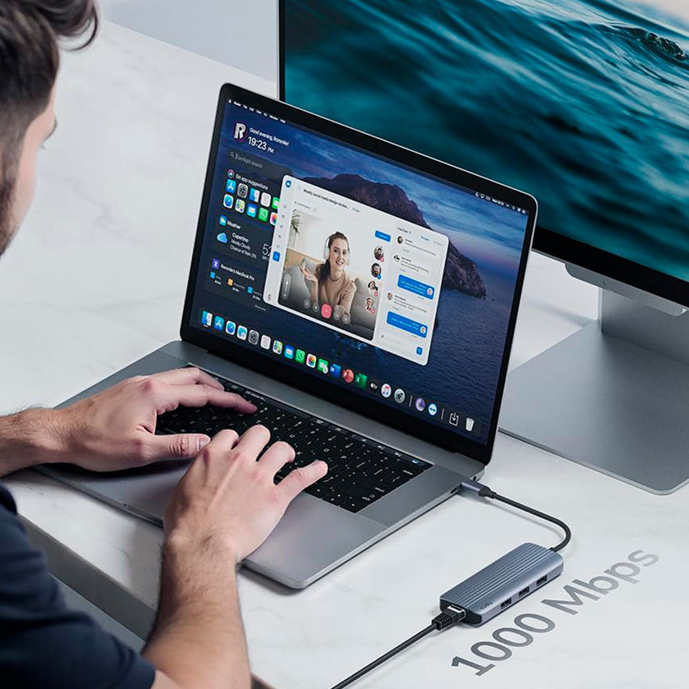 Hub USB-C 6 en 1 adaptador multipuerto Cudy